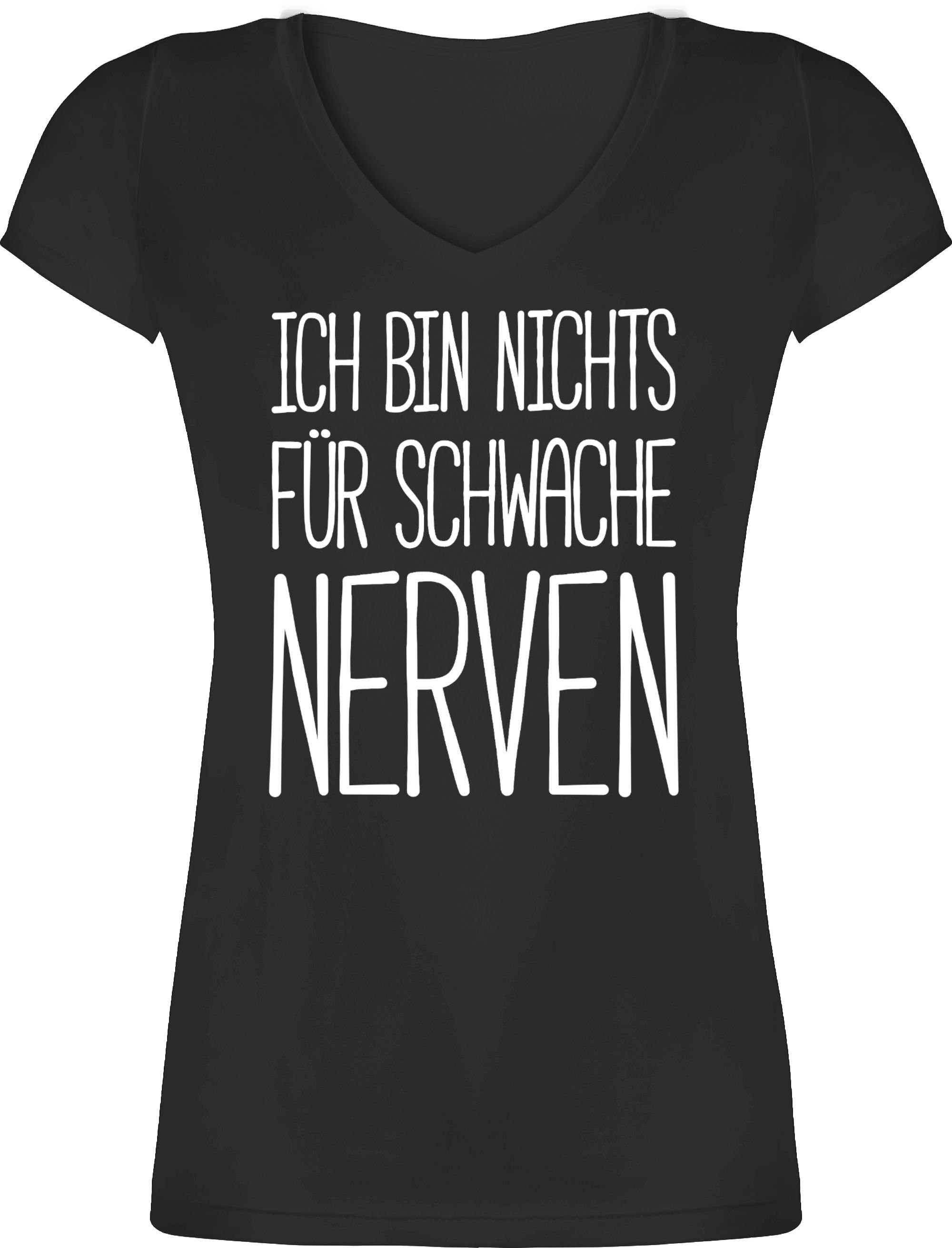 Shirtracer TShirt »Ich bin nichts für schwache Nerven Sprüche Statement mit Spruch Damen T