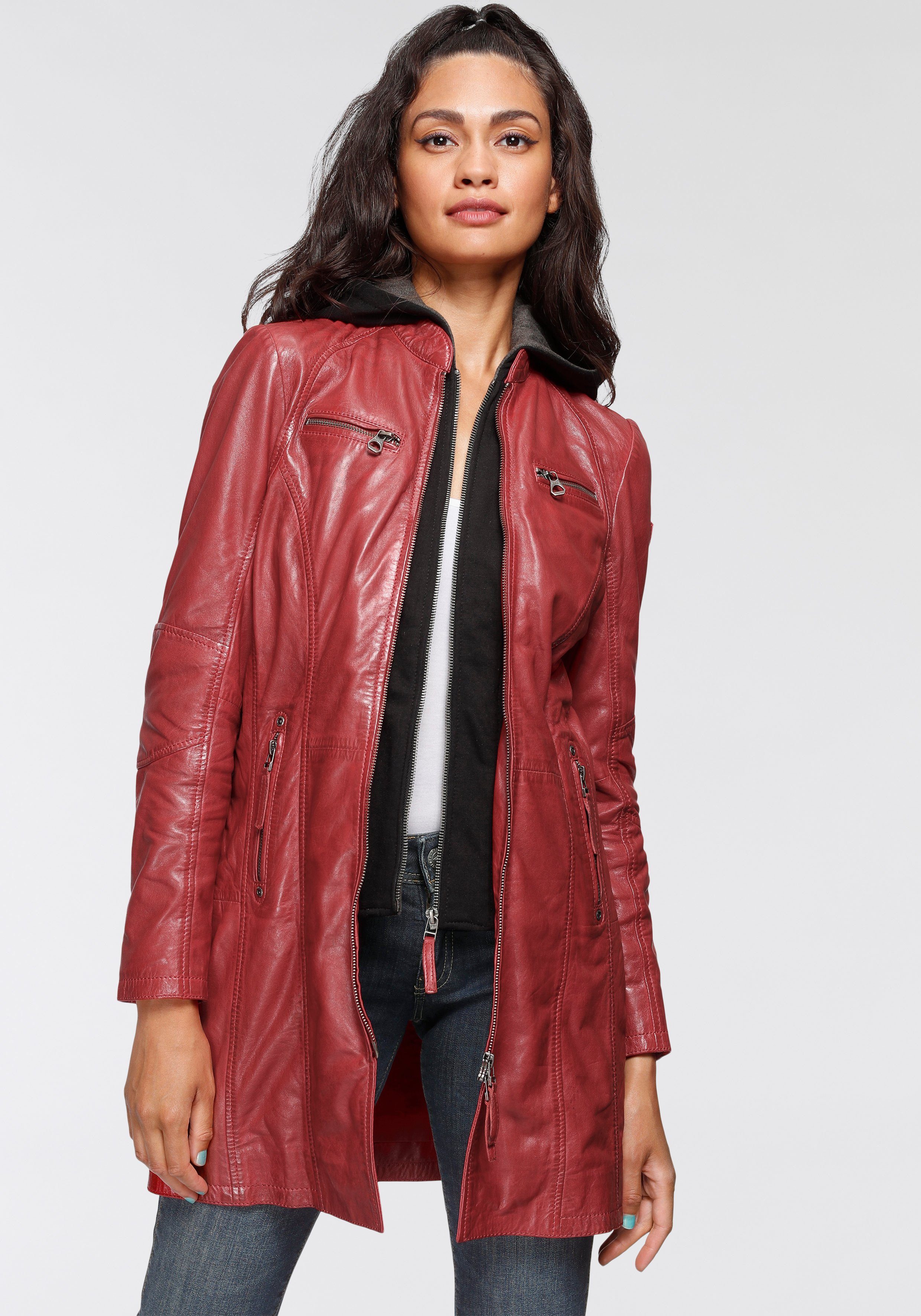 Mauritius Ledermantel Bente 2-in-1-Lederjacke mit abnehmbarem günstig online kaufen