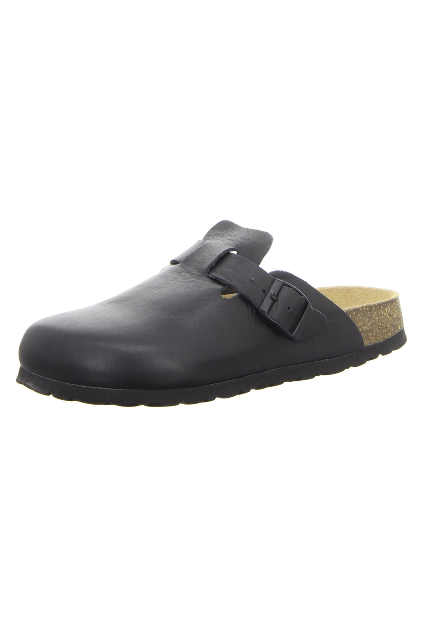 natural Sense black Clogs Pantolette Tieffußbett