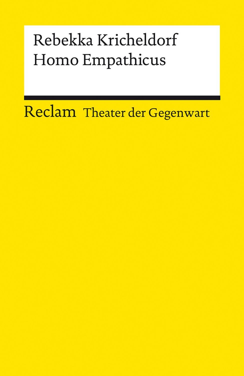Homo Empathicus / Rebekka Kricheldorf