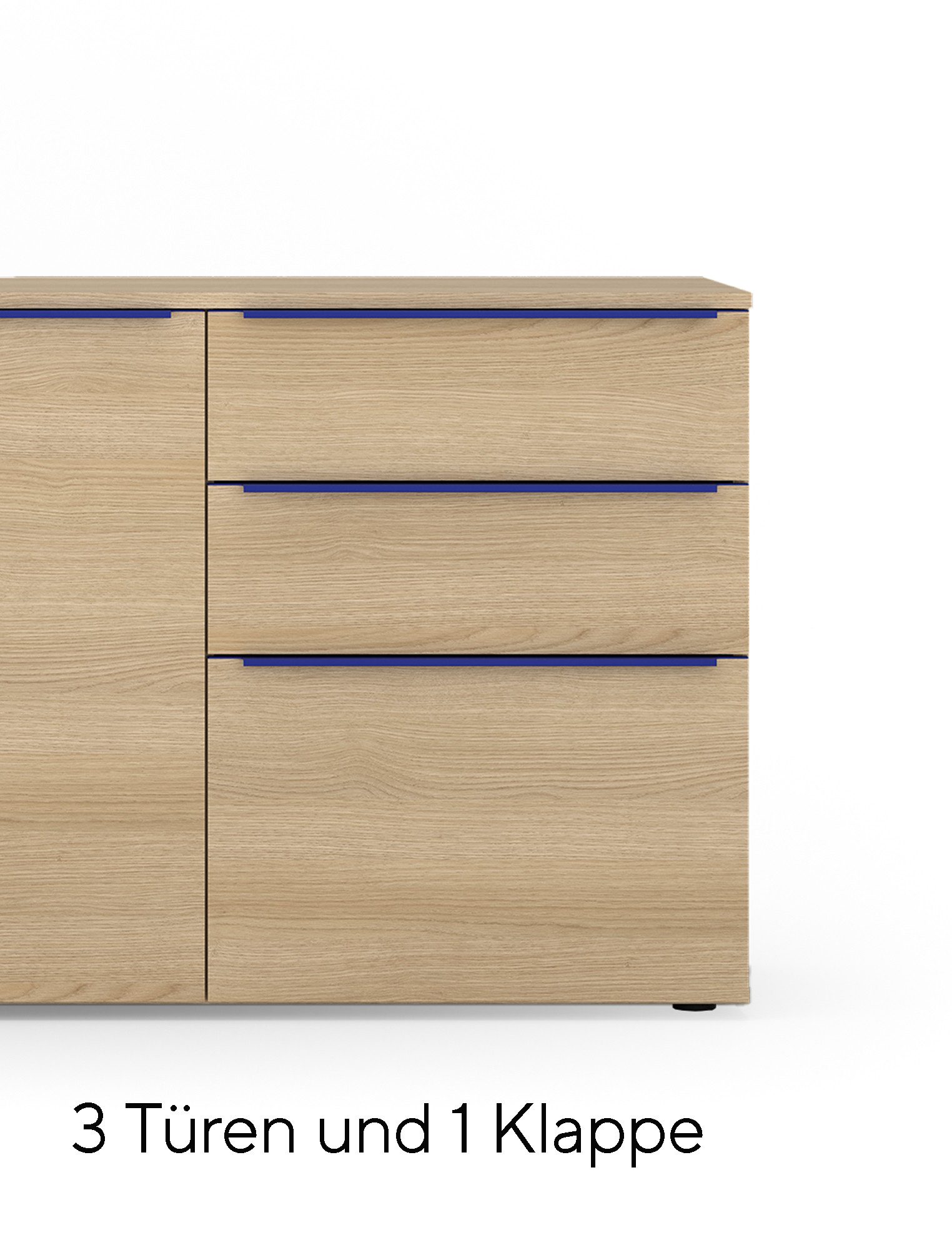 TOM TAILOR HOME Sideboard COLOR PUZZLE Medium Cabinet 07 – 3 Türen, 1 Schublade, Breite 1650 mm – Stauraum mit dem besonderen Farbkick