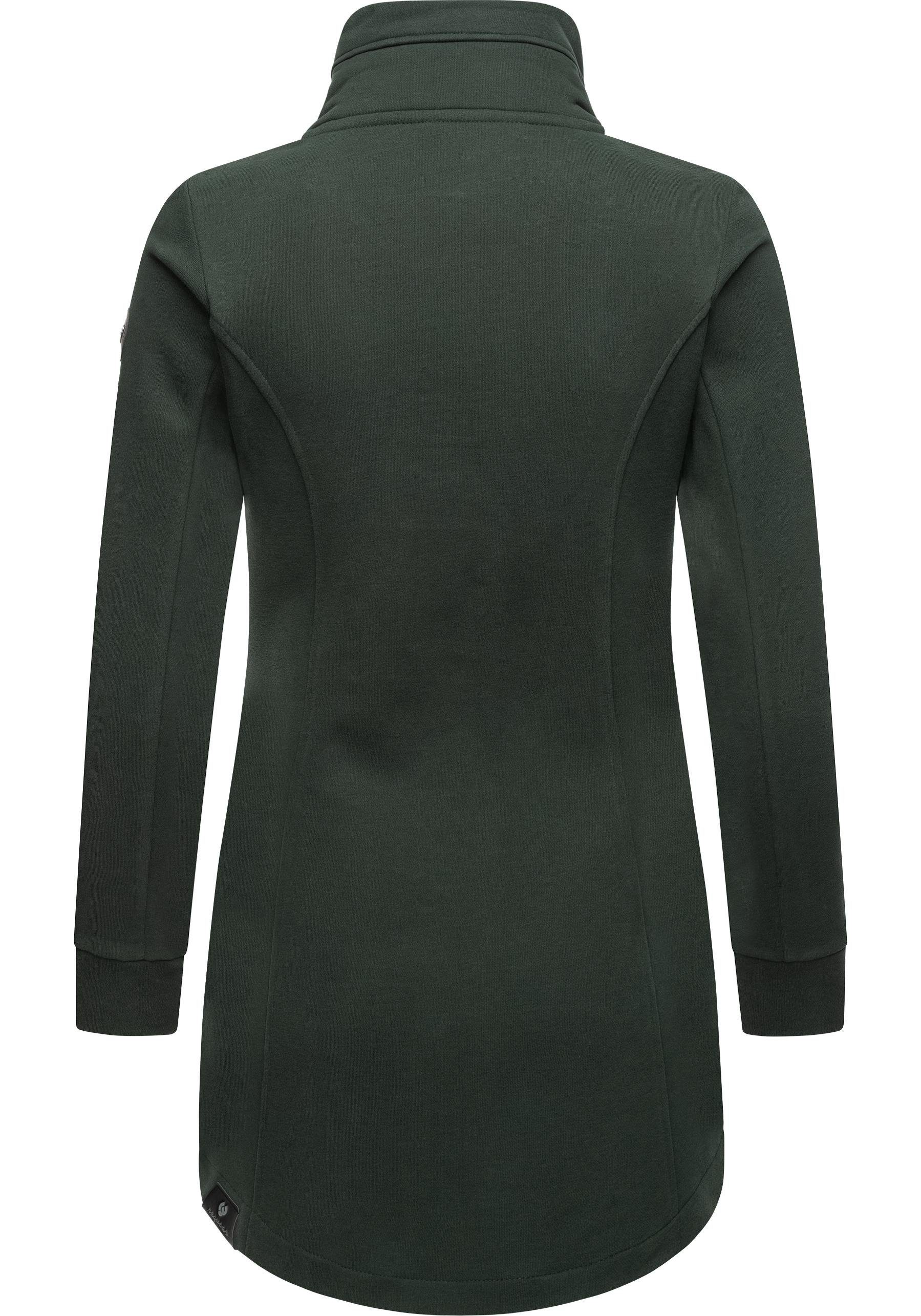 Ragwear Sweatjacke Letrice Sportliche Zip-Jacke mit hohem Kragen