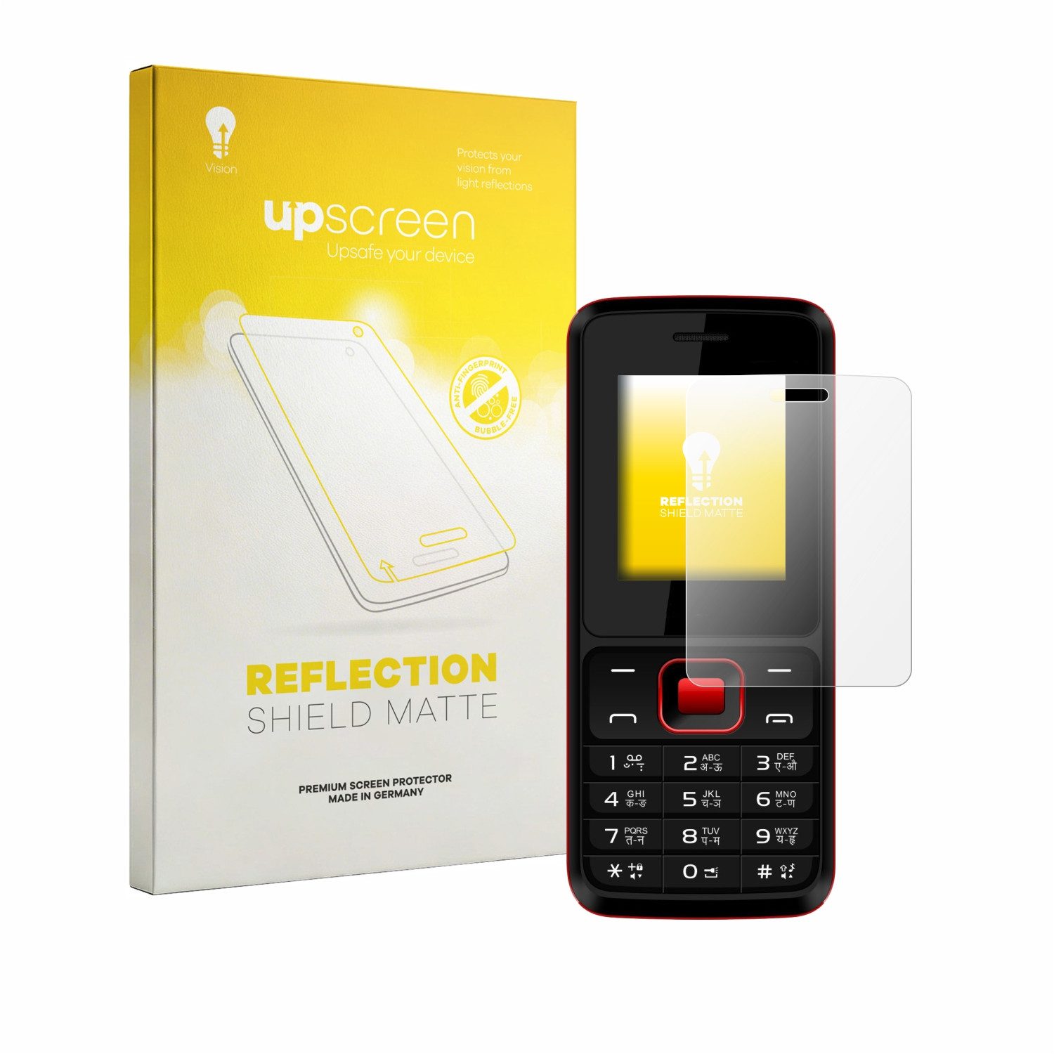 upscreen Displayschutzfolie Schutzfolie für Karbonn K19 Rock, Displayschutz Schutz Folie Matt Entspiegelungsfolie