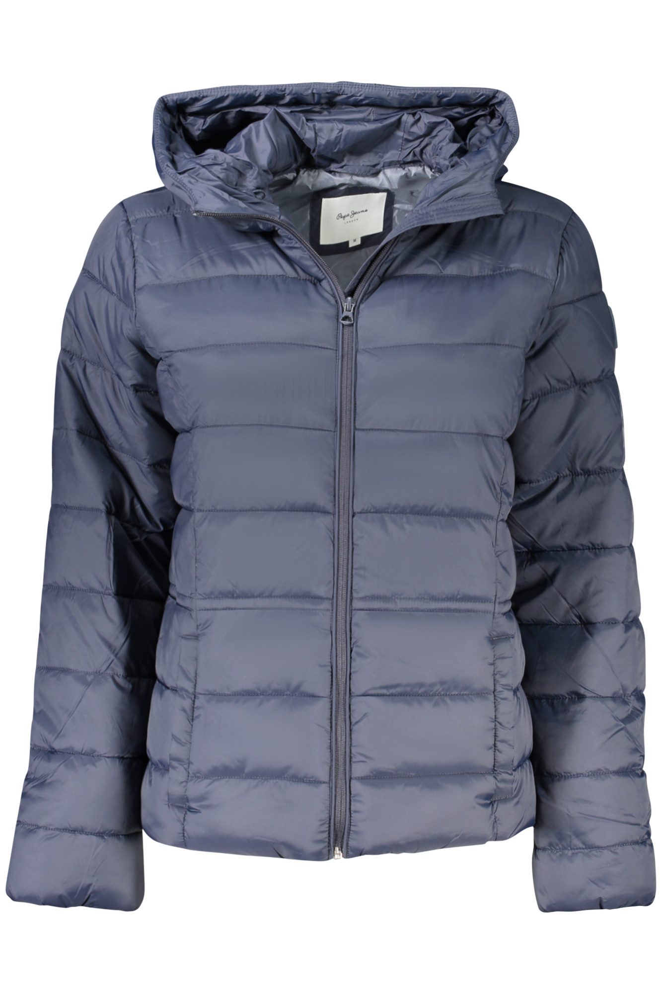 Pepe Jeans Outdoorjacke Damenjacke Blau mit Kapuze, Wasserabweisend, Reißverschluss, Chic