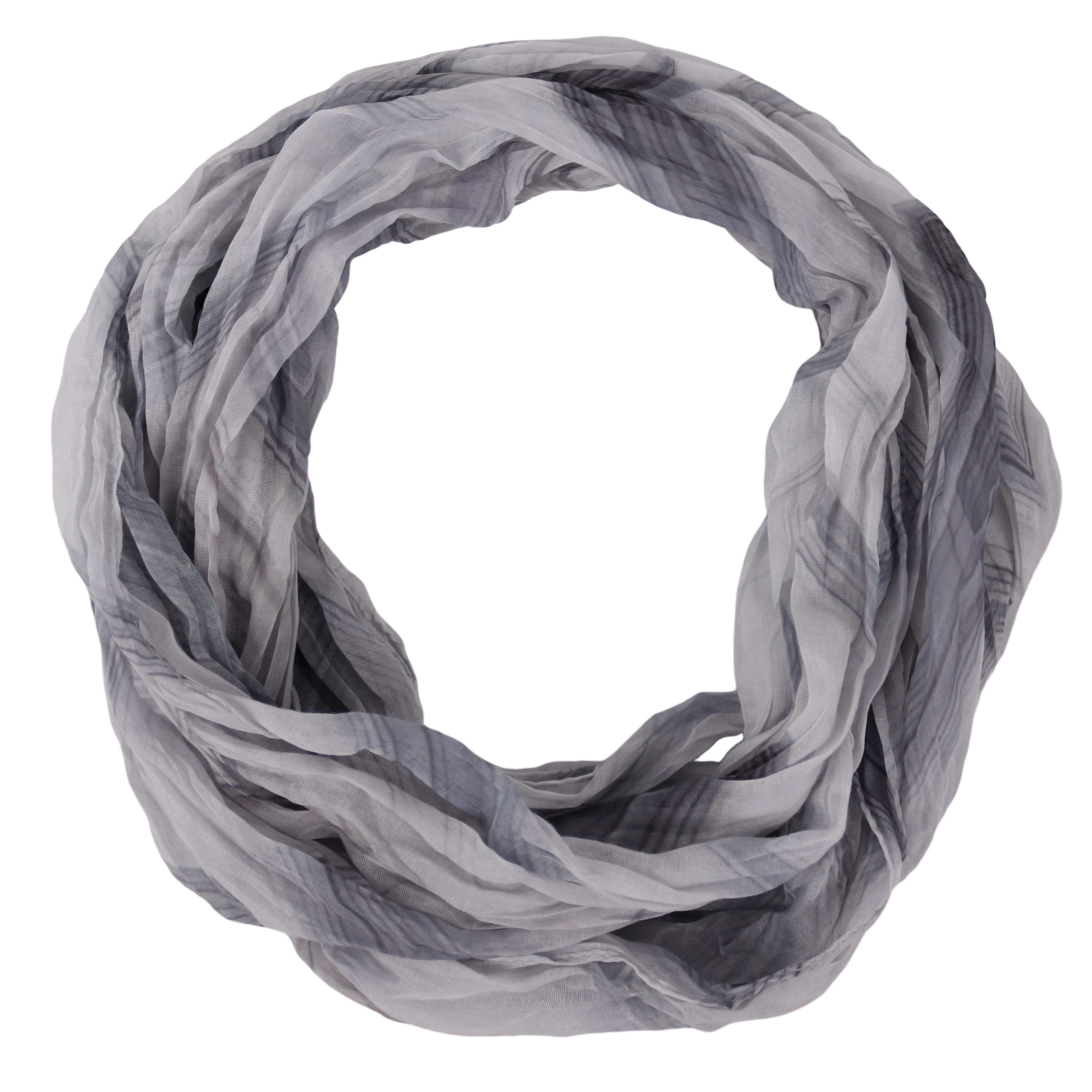 MIRROSI Loop Damen Schal mit Bunt-Muster Weich, (zweimal um den Hals wickelbar, ca. 45x75cm), Damen Halstuch ideal für Frühling, Sommer oder Herbst