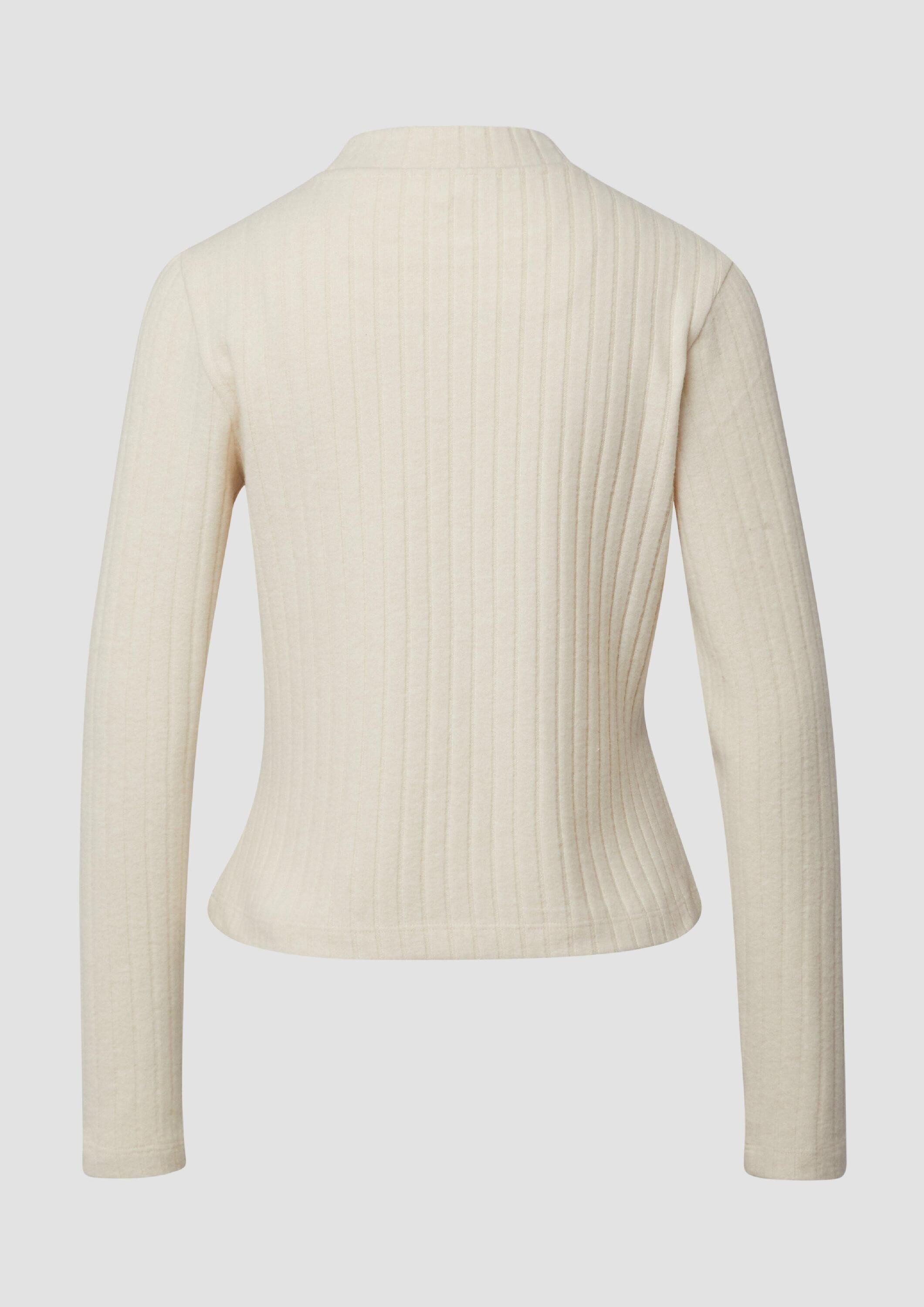 s.Oliver Langarmshirt T-Shirt Weiches Longsleeve mit Stehkragen günstig online kaufen