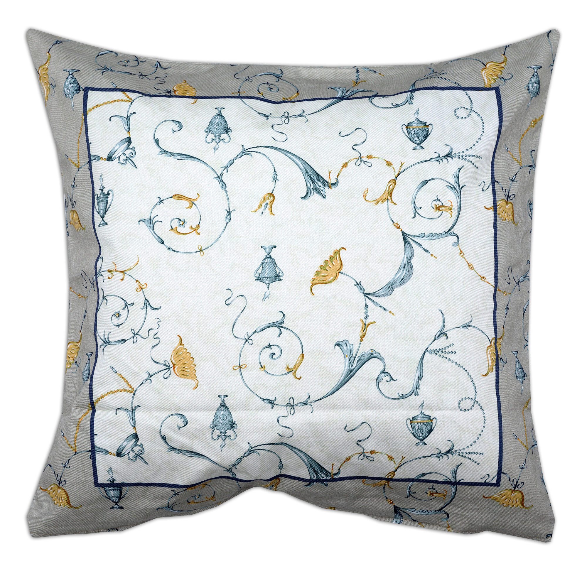 Bassetti Kimono Bassetti Kissenhülle Twill OPLONTIS, B3 Blau 40 x 40 günstig online kaufen