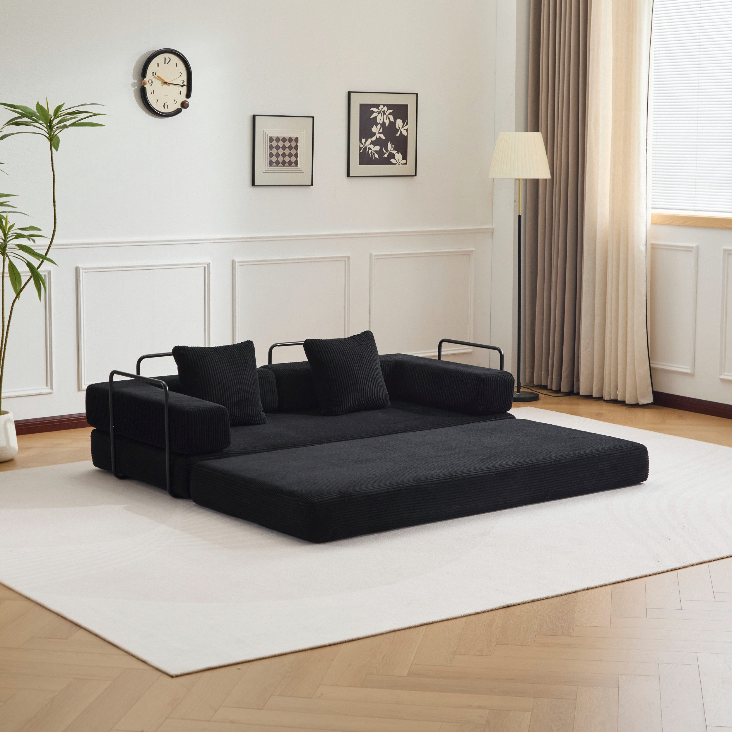 Leawin Sofa Faltbares Cord Schlafsofa, 4-in-1 günstig online kaufen