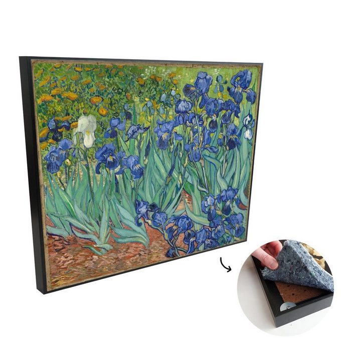 MuchoWow Akustikplatte Schwertlilien - Vincent van Gogh (1-St) Malerei gegen Akustik Akustikplatten Gemälde Bilder Modern Deko