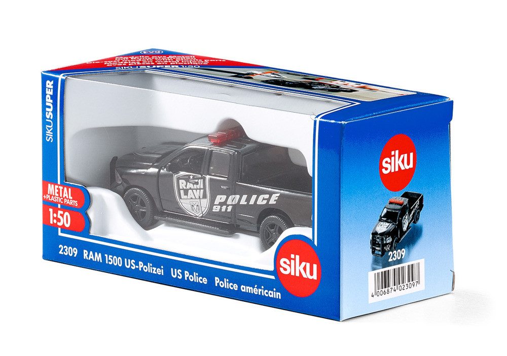 SIEPER Modellauto siku RAM 1500 Pickup US-Polizei 1:50