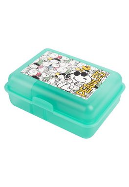 United Labels® Lunchbox The Peanuts Brotdose mit Trennwand Grün, Kunststoff (PP)