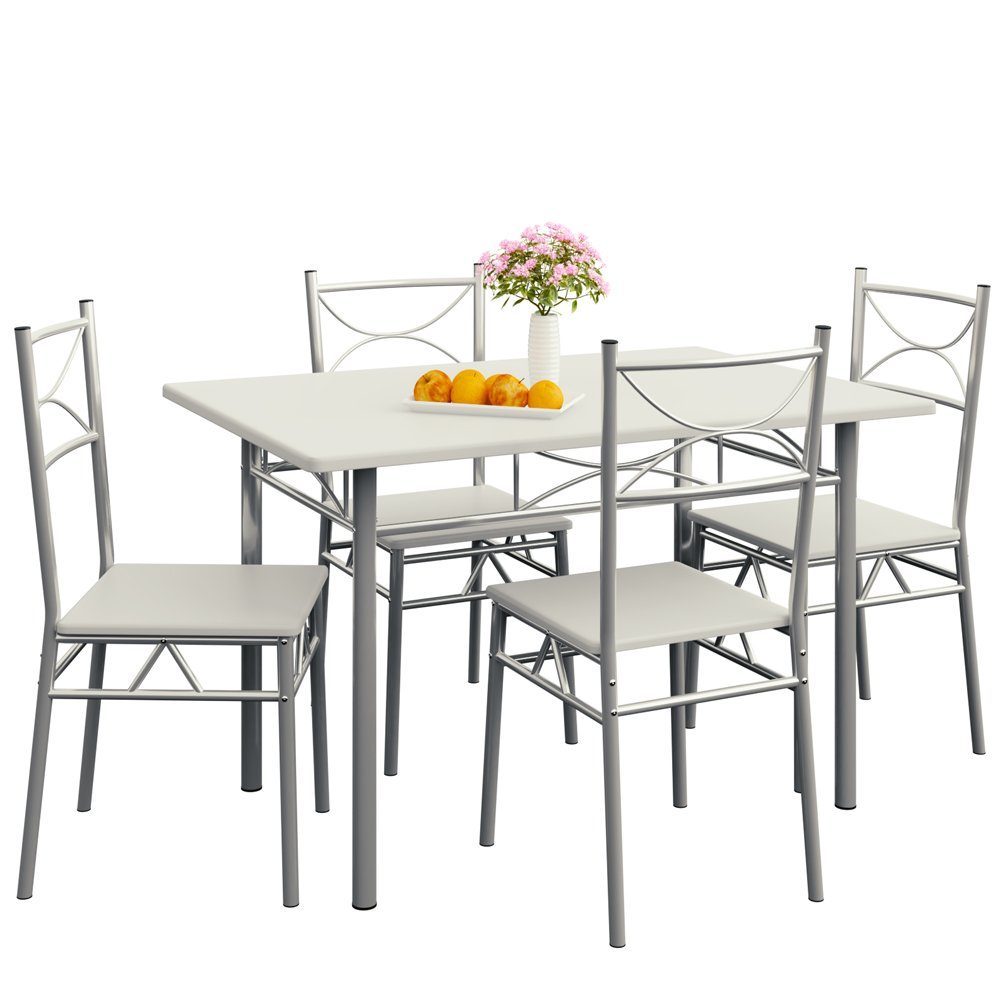 Casaria Esstisch »Paul« (5-St), Sitzgruppe Küchentisch mit 4 Stühlen für  Esszimmer Küche Essgruppe Tisch Stuhl Set - Buche online kaufen | OTTO