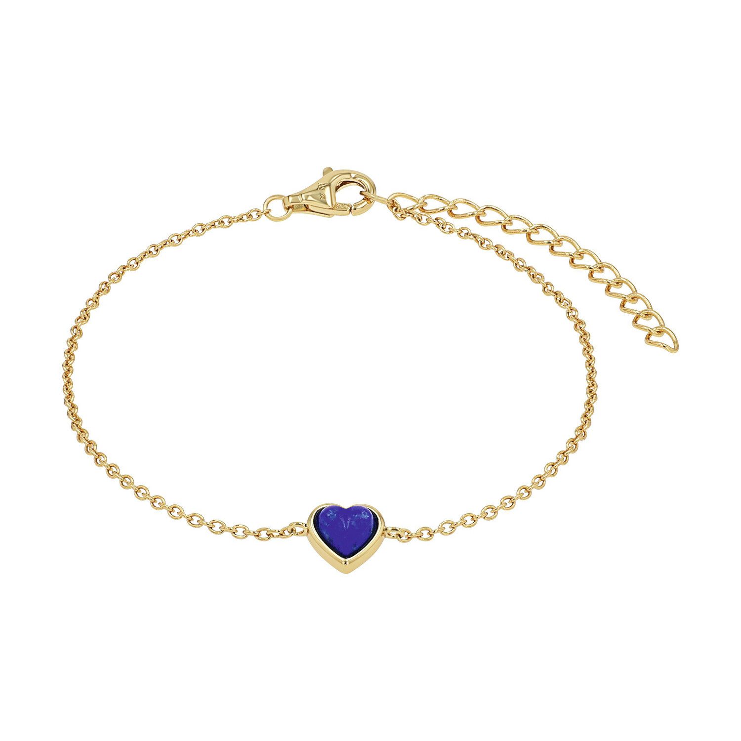 Amor Armband Schmuck Geschenk, Herz, mit Lapislazuli