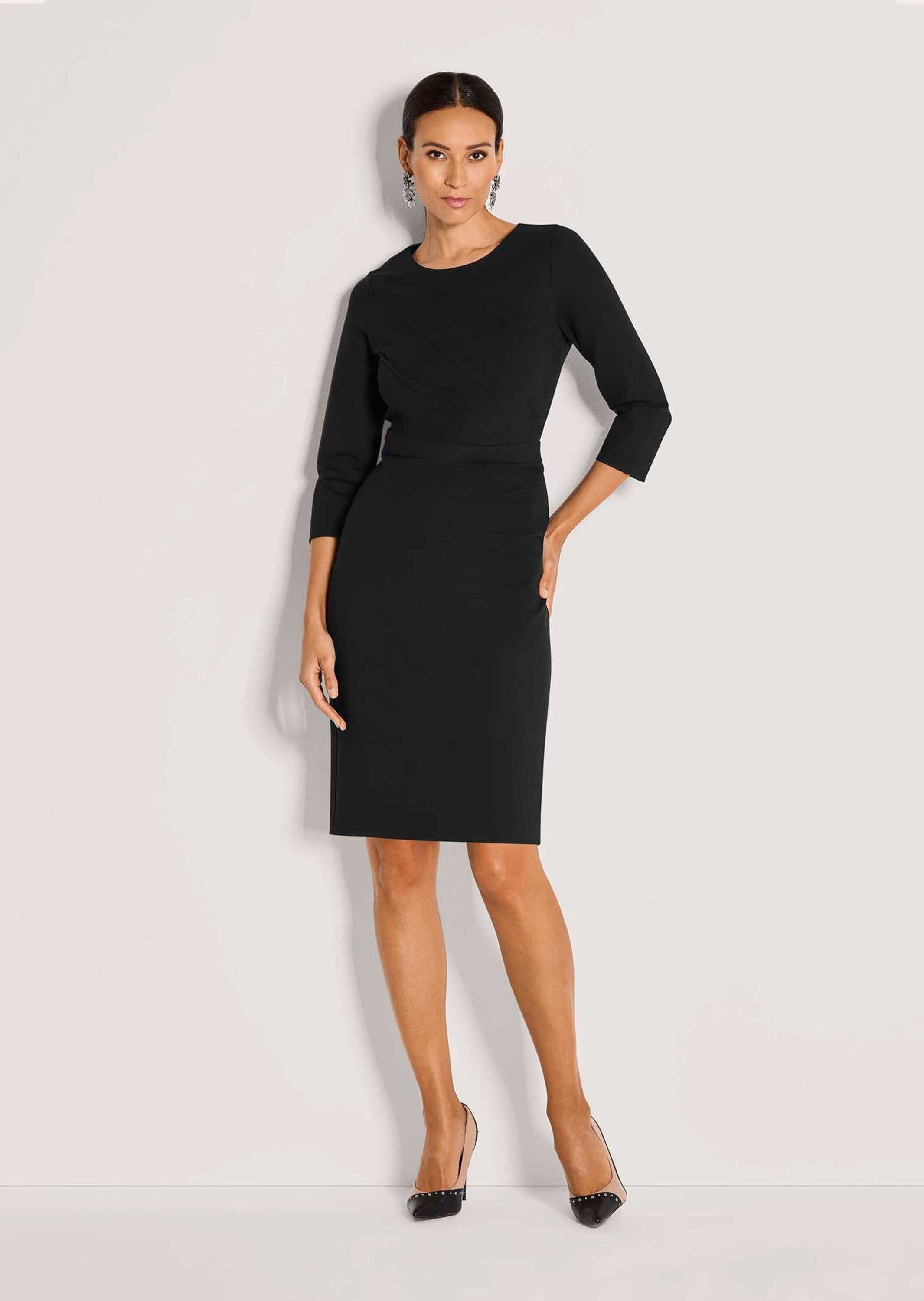 MADELEINE Maxikleid Schmales Jersey-Kleid mit Rundhals Etuikleid mit 3/4-Är günstig online kaufen