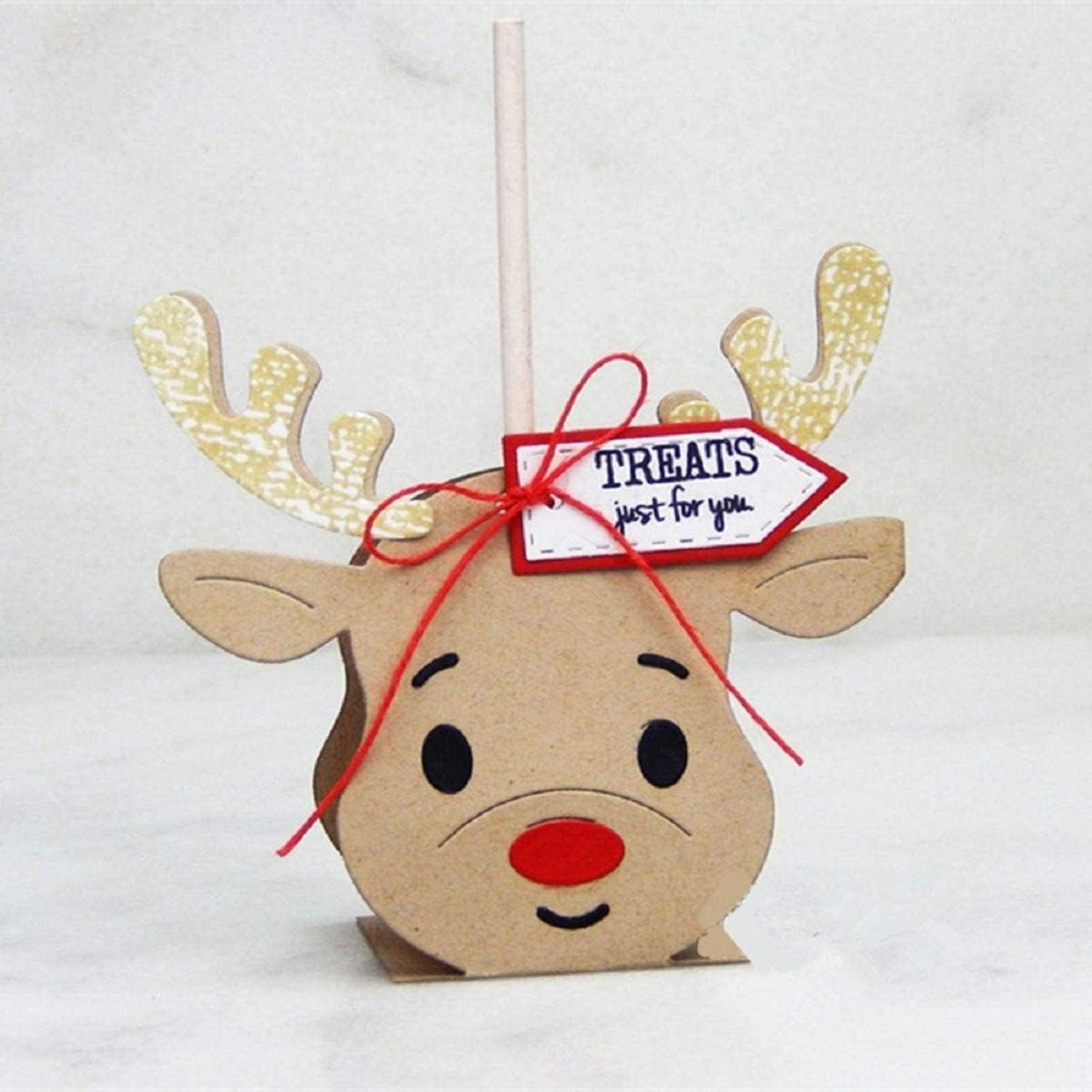 LuxusKollektion Motivstanzer Stanzschablone Hirsch Box Scrapbooking DIY Weihnachten Festival Dekor