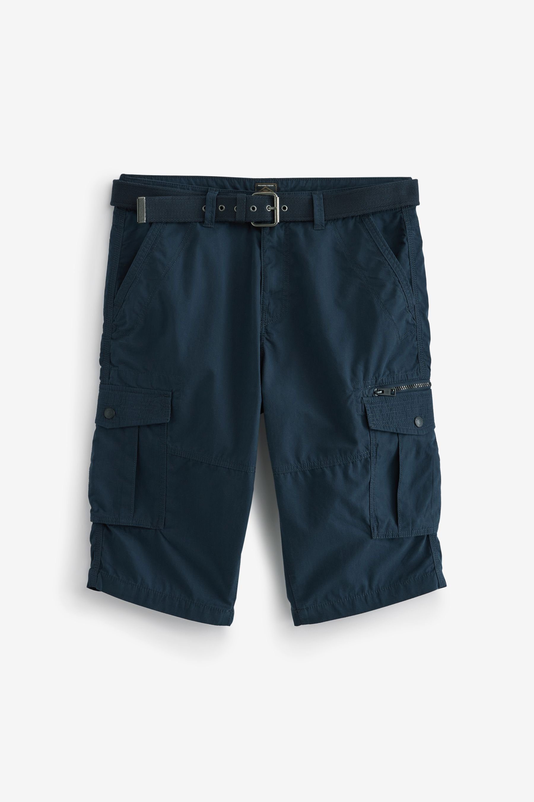 Next Cargoshorts Cargoshorts aus Baumwolle und Polyamid (2-tlg) Navy