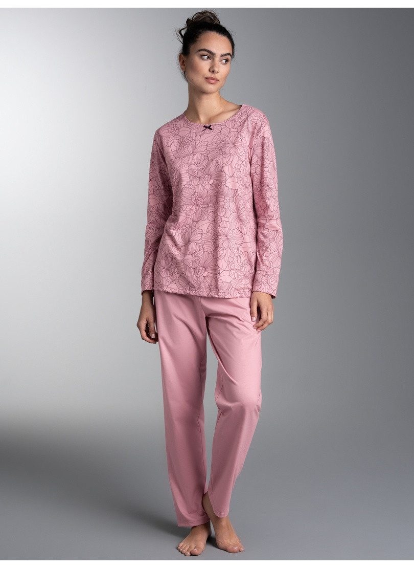 Trigema Schlafanzug TRIGEMA Pyjama mit floralem Allover-Print (1 tlg)