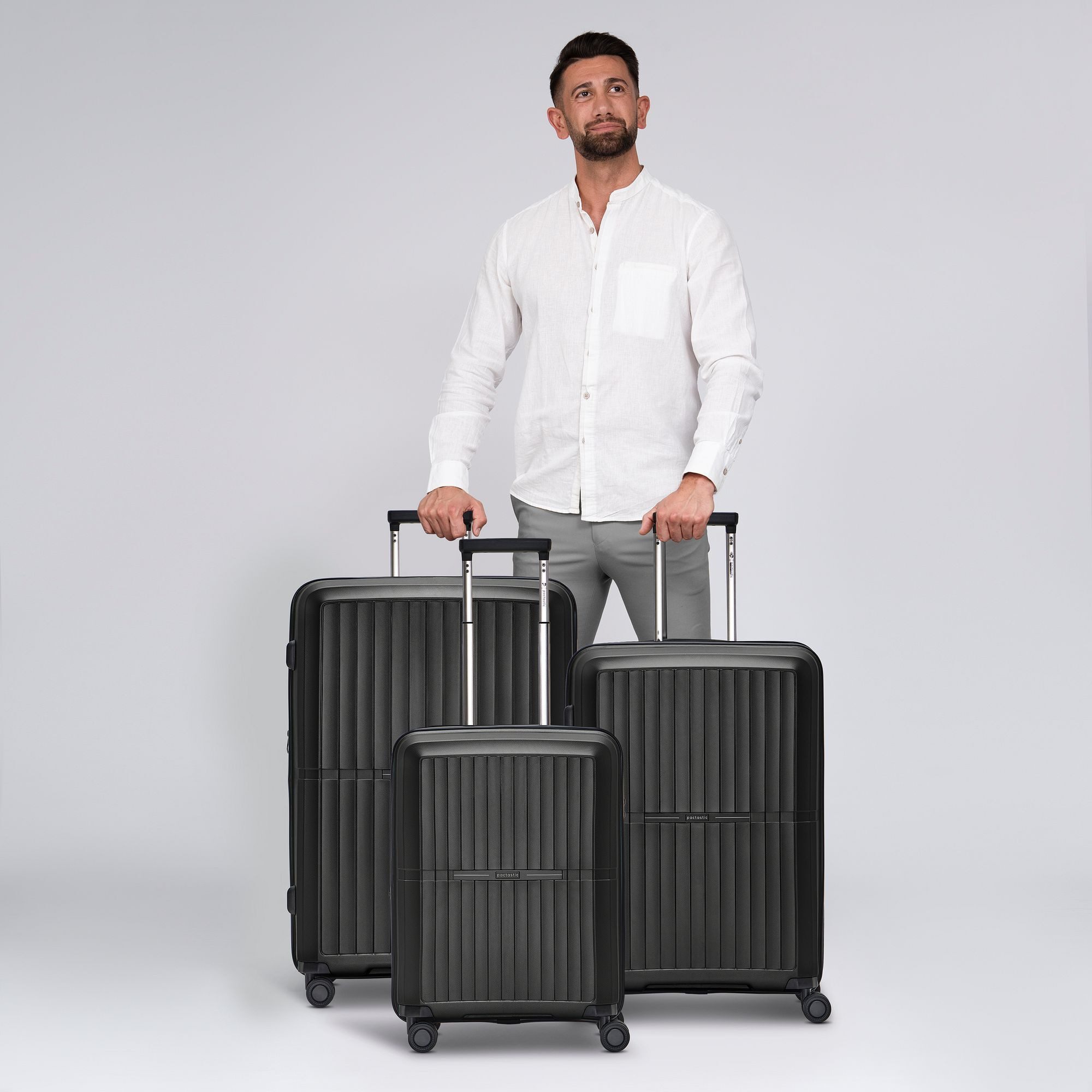 Pactastic Trolleyset Collection 01, 4 Rollen, (3-teilig, 3 tlg), Polypropyl günstig online kaufen