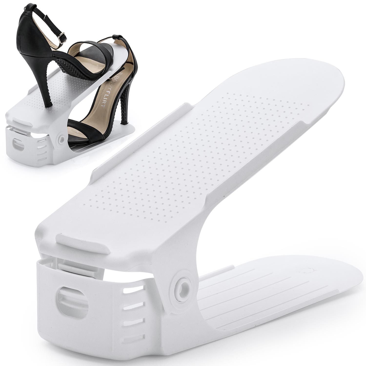 Goods+Gadgets Schuhstapler Schuhorganizer 50% mehr Platz, im Schuhregal Schuhordner - 1 Paar
