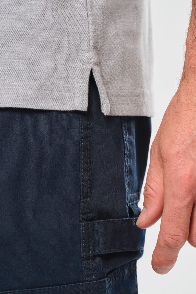 WK. Designed To Work Poloshirt Kurzarm-Polohemd für Herren mit Druckknopfleiste am Kragen