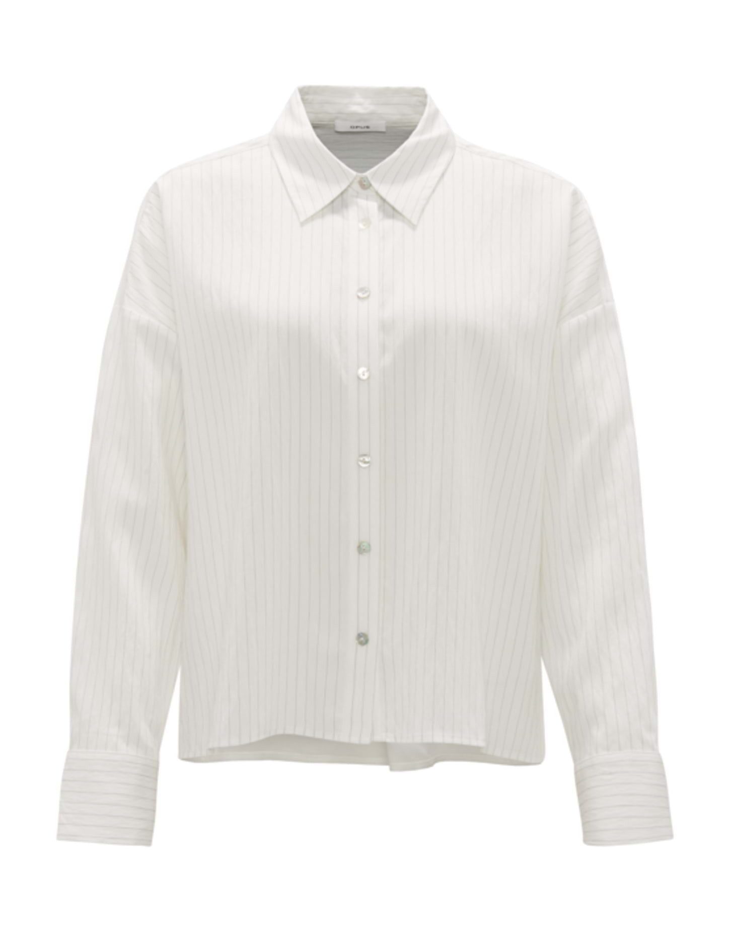 OPUS Langarmbluse Streifenbluse FREDI Boxy Fit aus Modal Mix