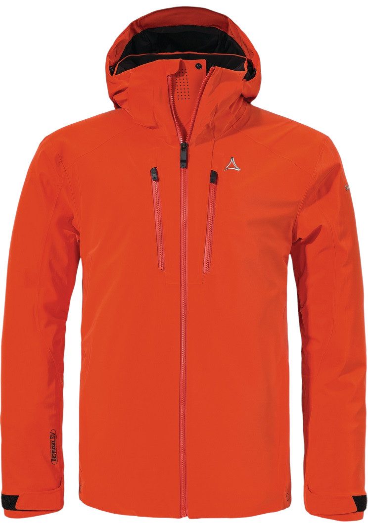 Schöffel Winterjacke Skijacke Verbier (hoher Atmungsaktivität, wasserdicht) orange Herren