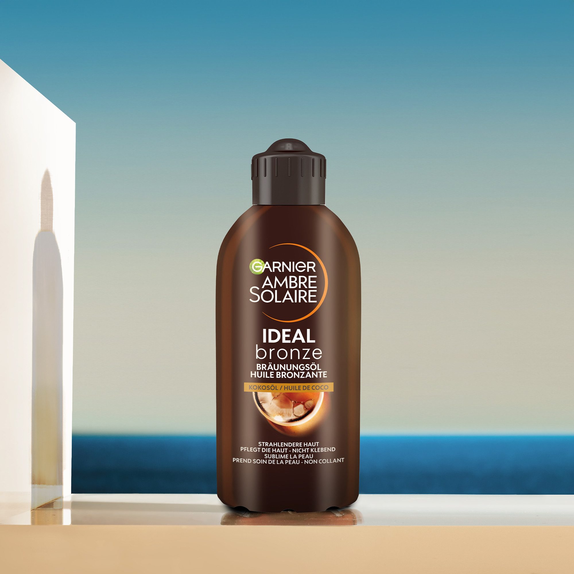 GARNIER Sonnenschutzöl AMBRE SOLAIR TIEFBRAUN SONNENÖL, für den Körper, mit leichter und schnell einziehender Formel