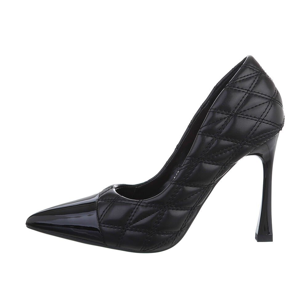 Ital-Design Damen Abendschuhe Elegant Туфли на высоком каблуке Pfennig-/Stilettoabsatz High Heel Pumps in Schwarz