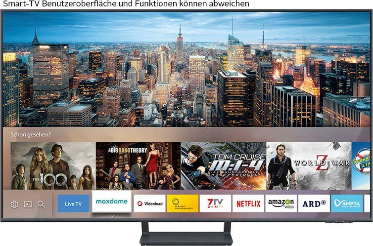 Samsung GQ75Q70CAT LED-Fernseher (189 cm/75 Quantum Prozessor Smart-TV, Hub) HDR,Gaming Zoll, Hub,Smart 4K,Quantum