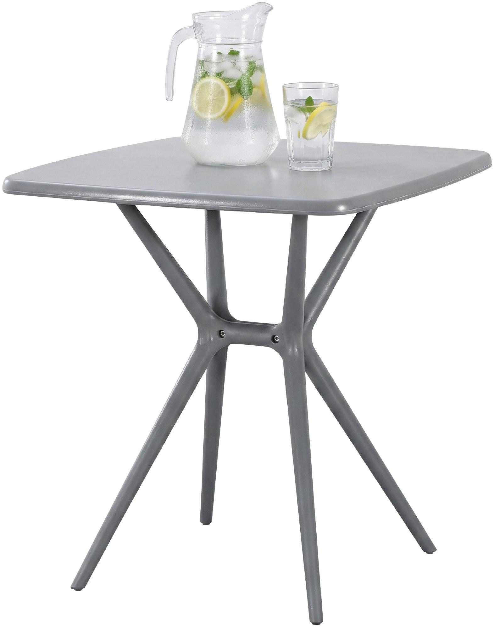 CLP Gartentisch Becky (1er), 72x72 cm, wetterfest und UV-beständig