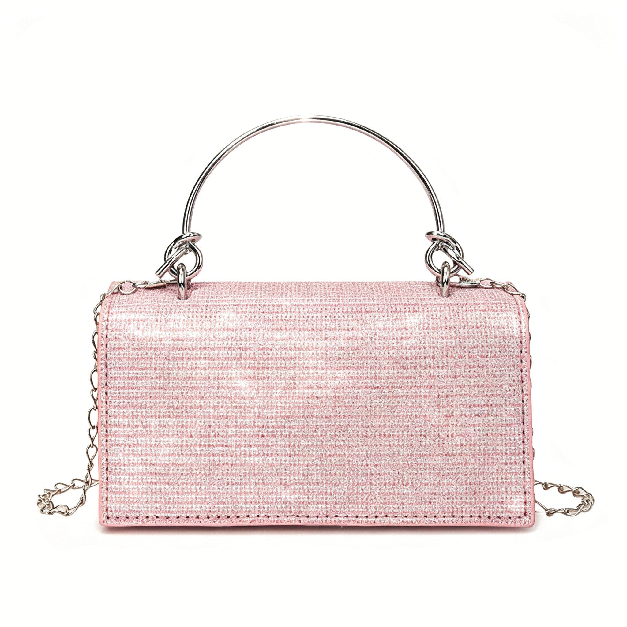 Zaewry Abendtasche Damen Glitzer-Abendtasche, Pailletten-Handtasche, Damen Schultertasche mit Kette, Stylische Abendtasche