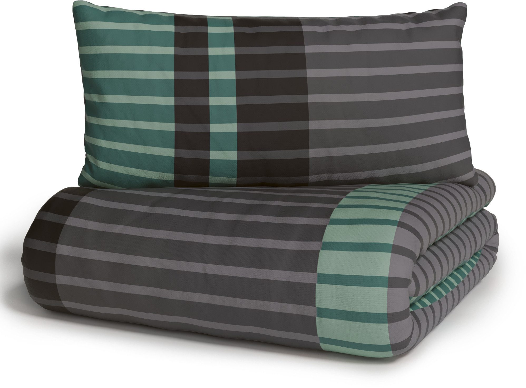 OTTO home Bettwäsche Philine, Linon, 2 teilig, mit modernen Streifen, Bettwäsche aus Baumwolle, ab Gr. 135x200 cm