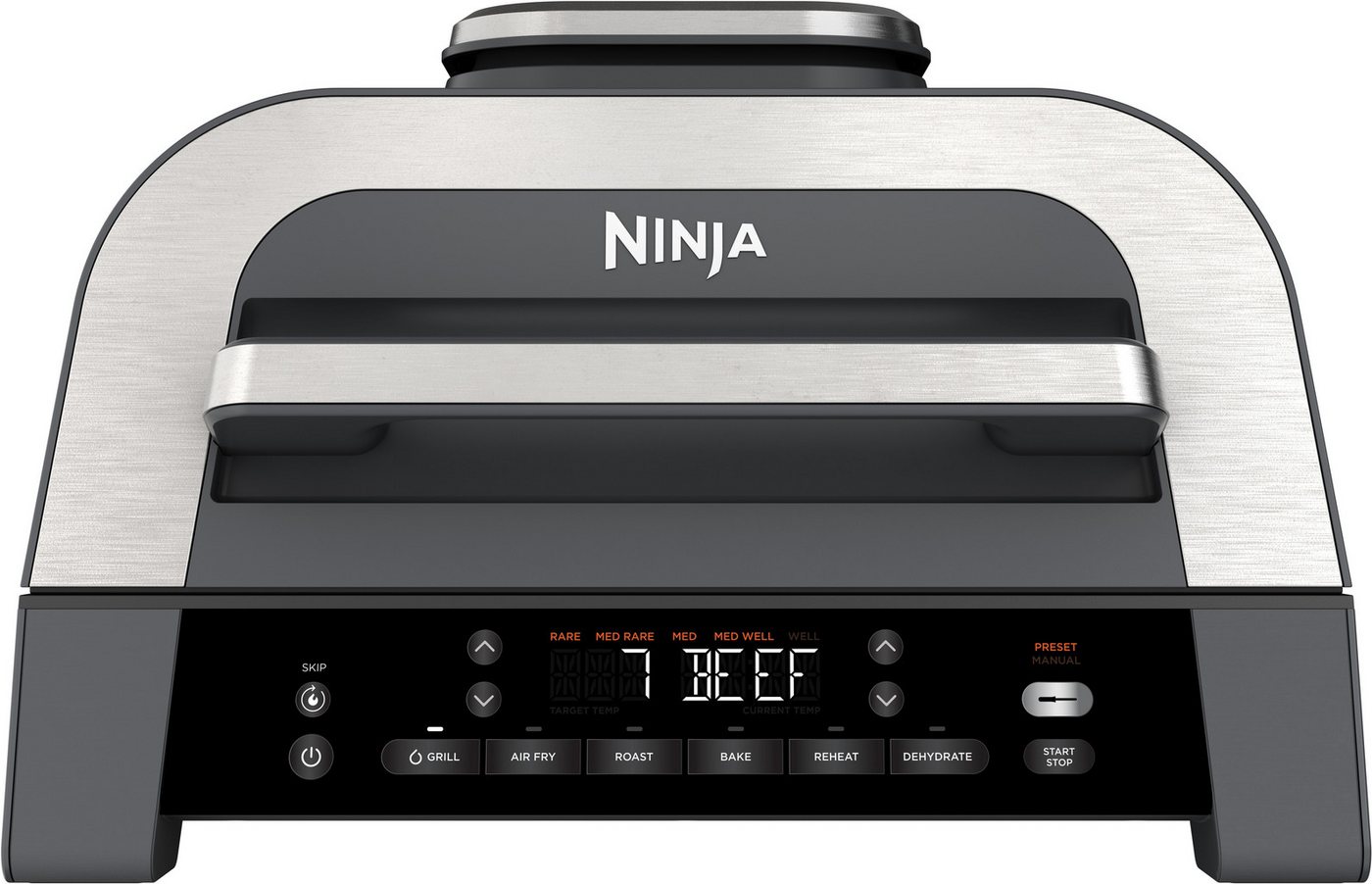 NINJA Tischgrill DG551EU, 1760 W, 6-in-1 MAX Grill und Heißluftfritteuse