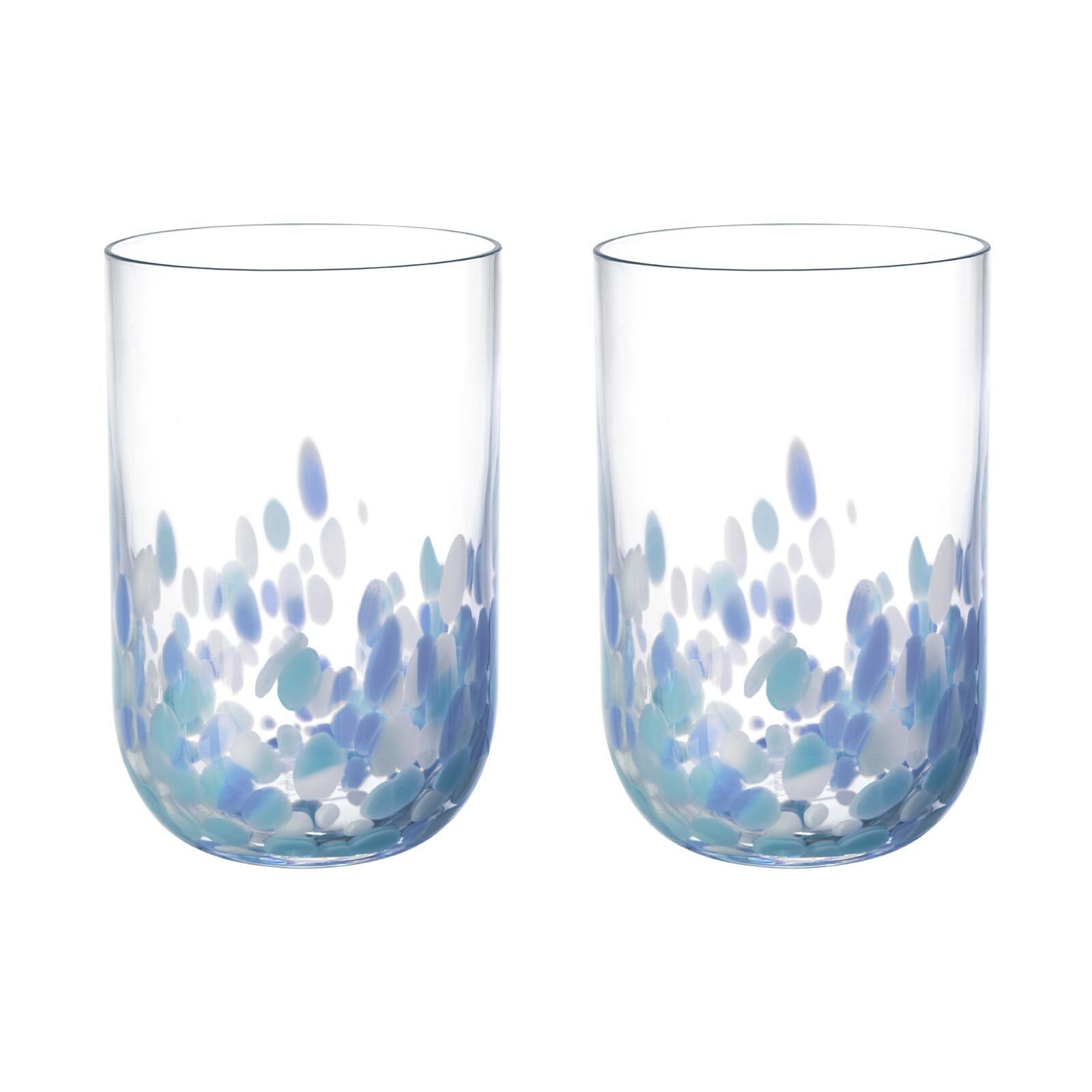like. by Villeroy & Boch Longdrinkglas Like Confetti Longdrinkglas 300 ml 2er Set, 2-tlg., Glas