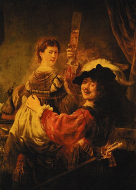 Postkarte Kunstkarten-Komplett-Set Rembrandt van Rijn
