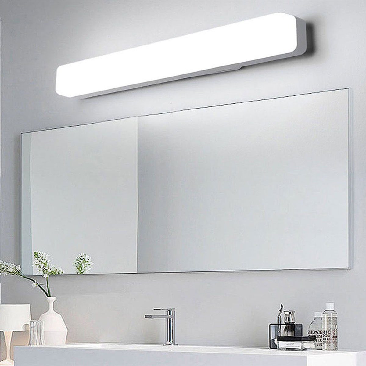 LETGOSPT LED Spiegelleuchte 18W Spiegellampe Badlampe, günstig online kaufen