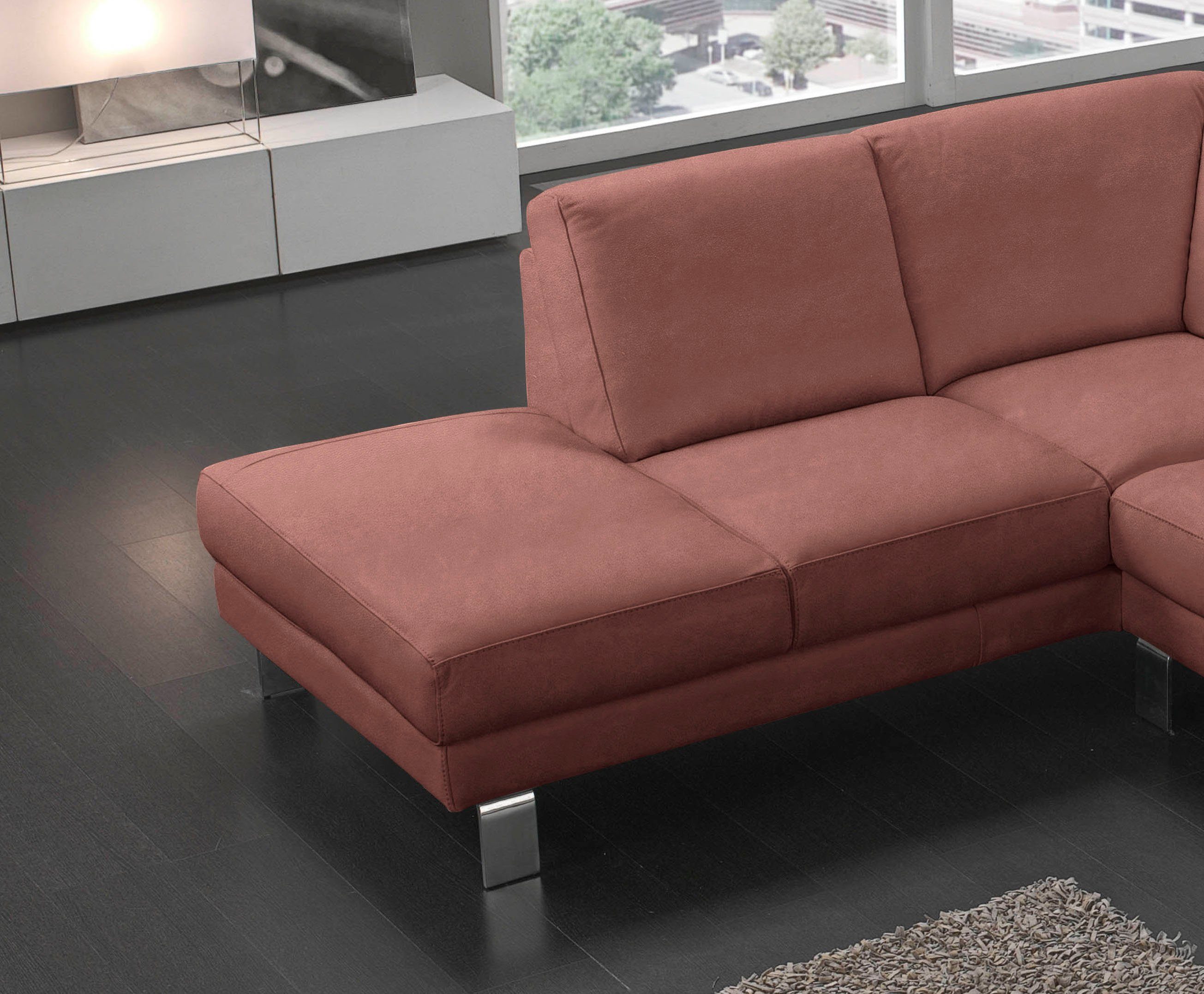 Egoitaliano Ecksofa elegante Shakira, mane, mit Metallfüße