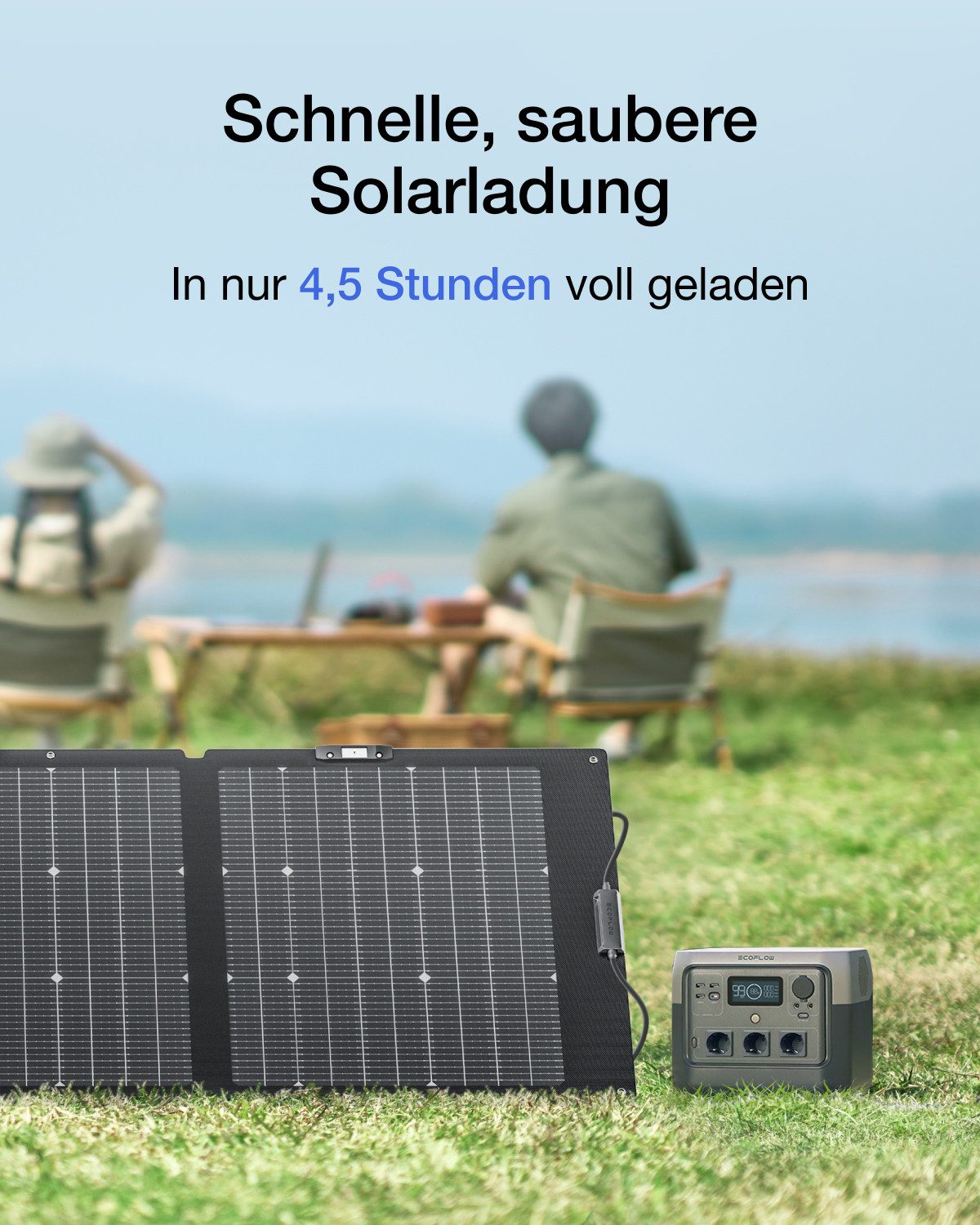 Ecoflow ECOFLOW RIVER 2 Pro Powerstation mit 220 W Solar panel Powerstation EcoFlow River 2 Pro mit 220 W Solarpanel EcoFlow River 2 Pro Powerstation mit 220 W Tragbare Solarpanel 240000 mAh (220-240 V)