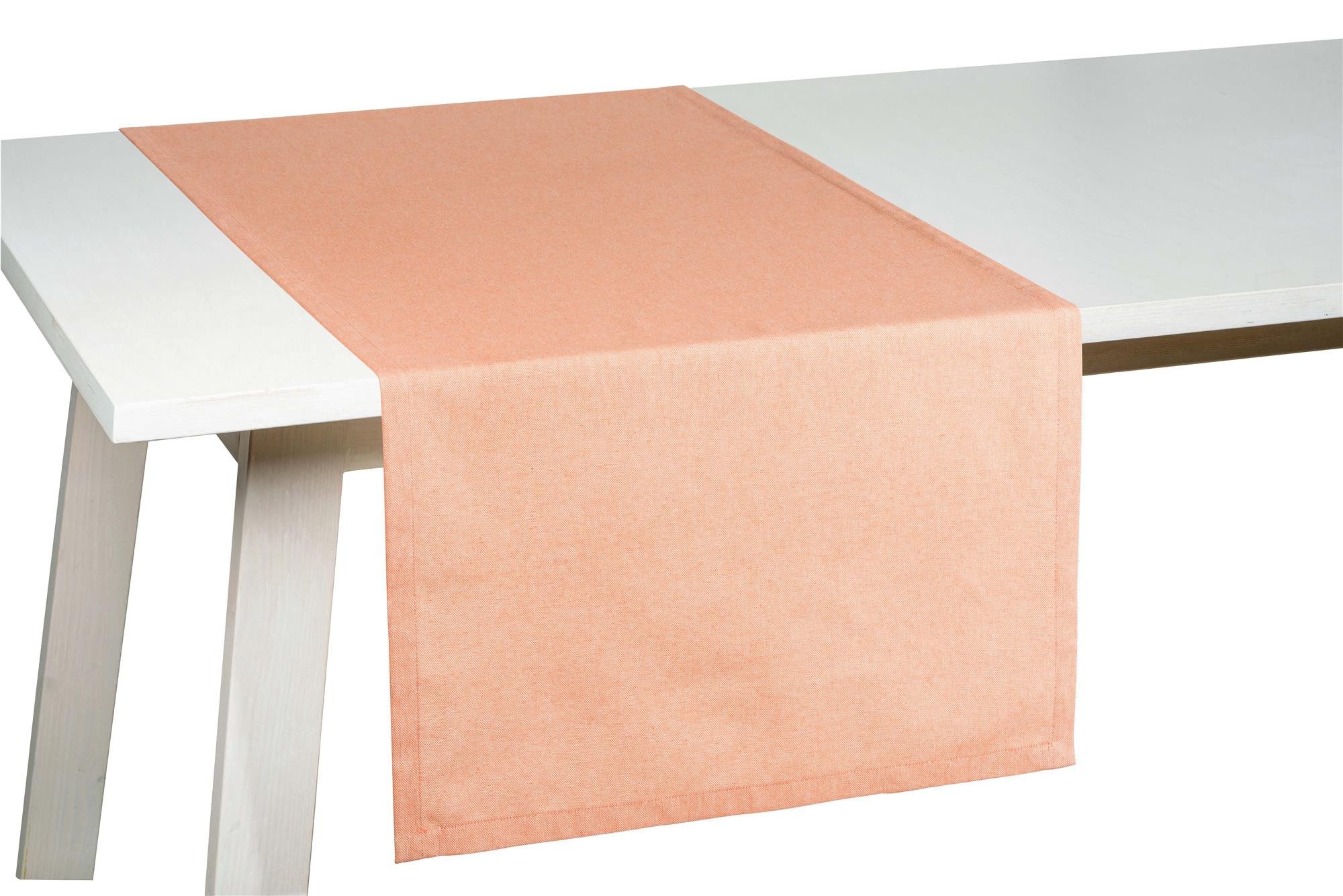 PICHLER Tischdecke Tischläufer Faro Rechteck 050/150 orange (1-tlg), Tischdecke Tischläufer Fest Feier Kommunion