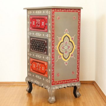 Oriental Galerie Mehrzweckschrank Kommode Bharani mit Schubladen Indien Bunt 75 cm