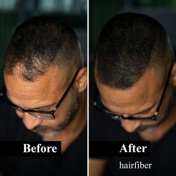 Leon Miguel Haarpuder Hairfiber Streuhaar, perfekter Halt, für Männer & Frauen, lange Haltbarkeit