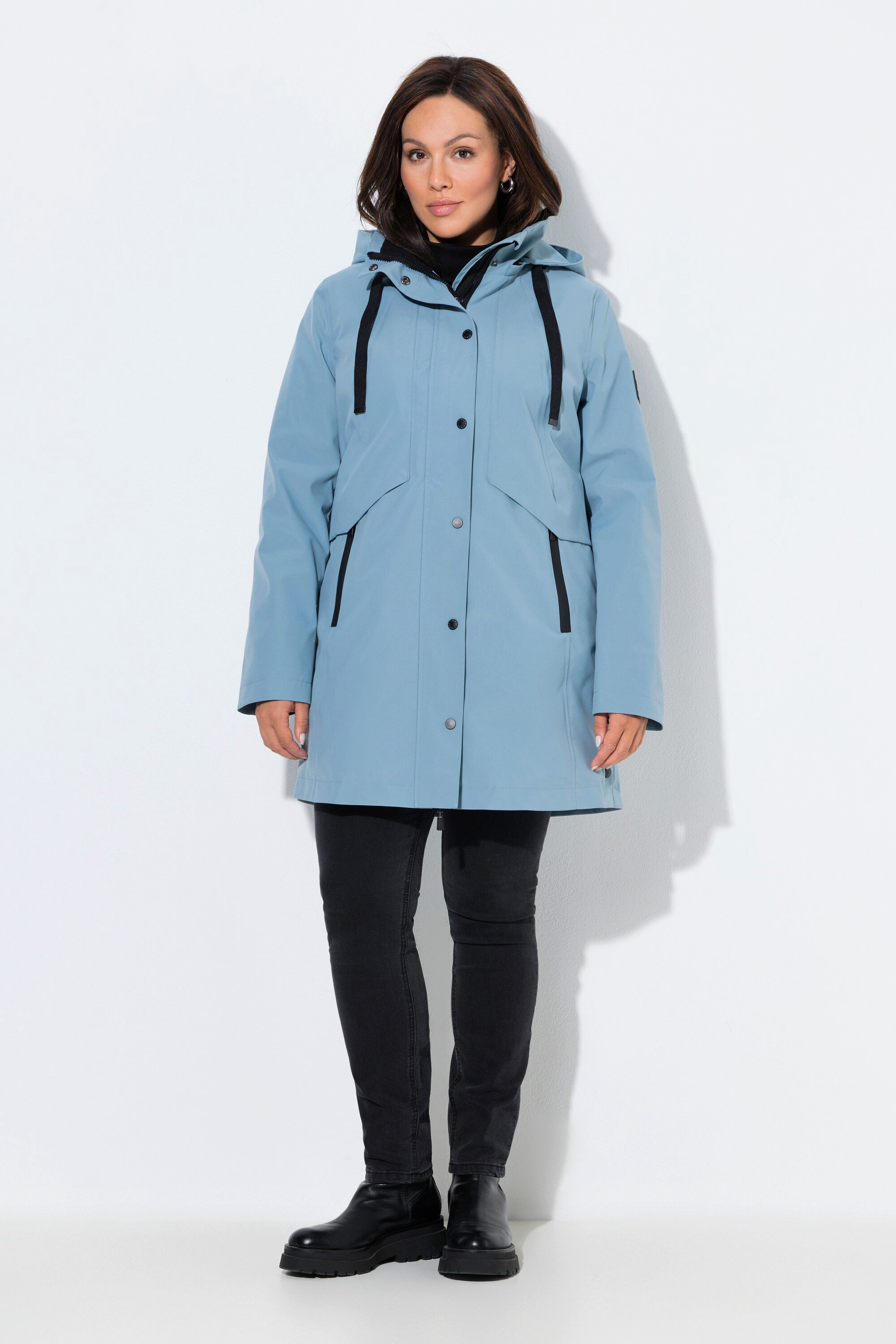 Ulla Popken Funktionsjacke HYPRAR Funktionsjacke wasserdicht Kapuze günstig online kaufen