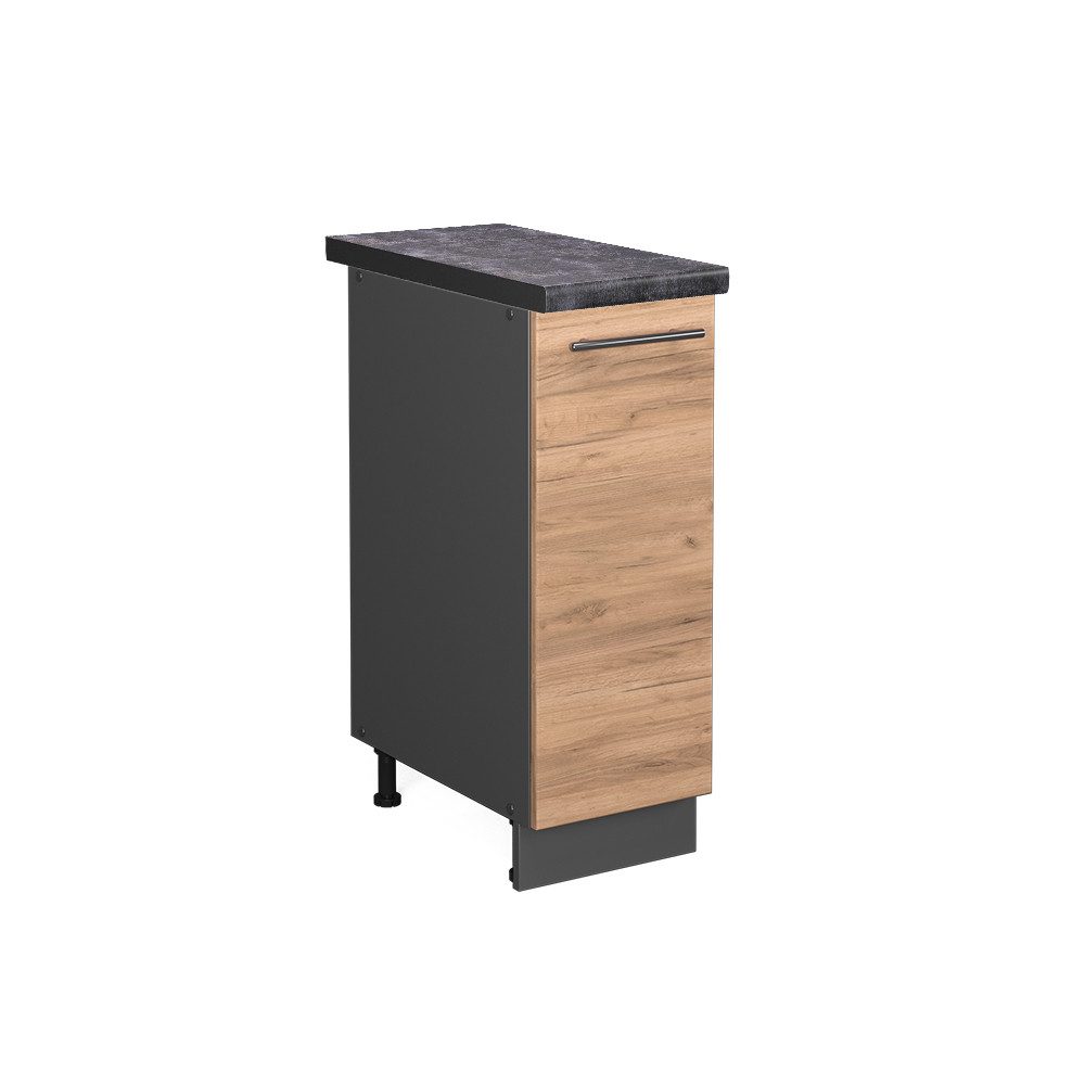Vicco Apothekerschrank Fame-Line, Goldkraft Eiche/Anthrazit, 30 günstig online kaufen