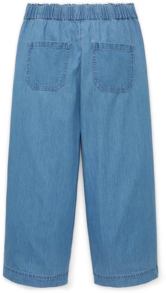 TOM TAILOR Weite Jeans mit breitem Gummizug am Bund, Bequem dank Gummibund  und weitem Schnitt