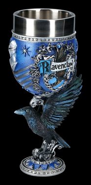 Figuren Shop GmbH Becher Harry Potter Kelch - Ravenclaw - Rabe Merchandise Becher, Kunststein (Polyresin), Edelstahl