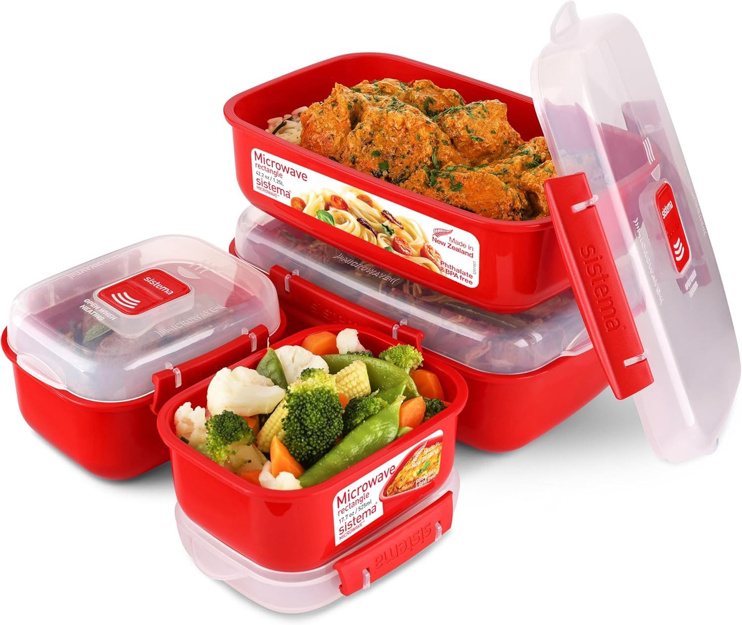 sistema Aufbewahrungsbox Sistema Microwave-Heat & Eat Frischhaltedosen Set, günstig online kaufen