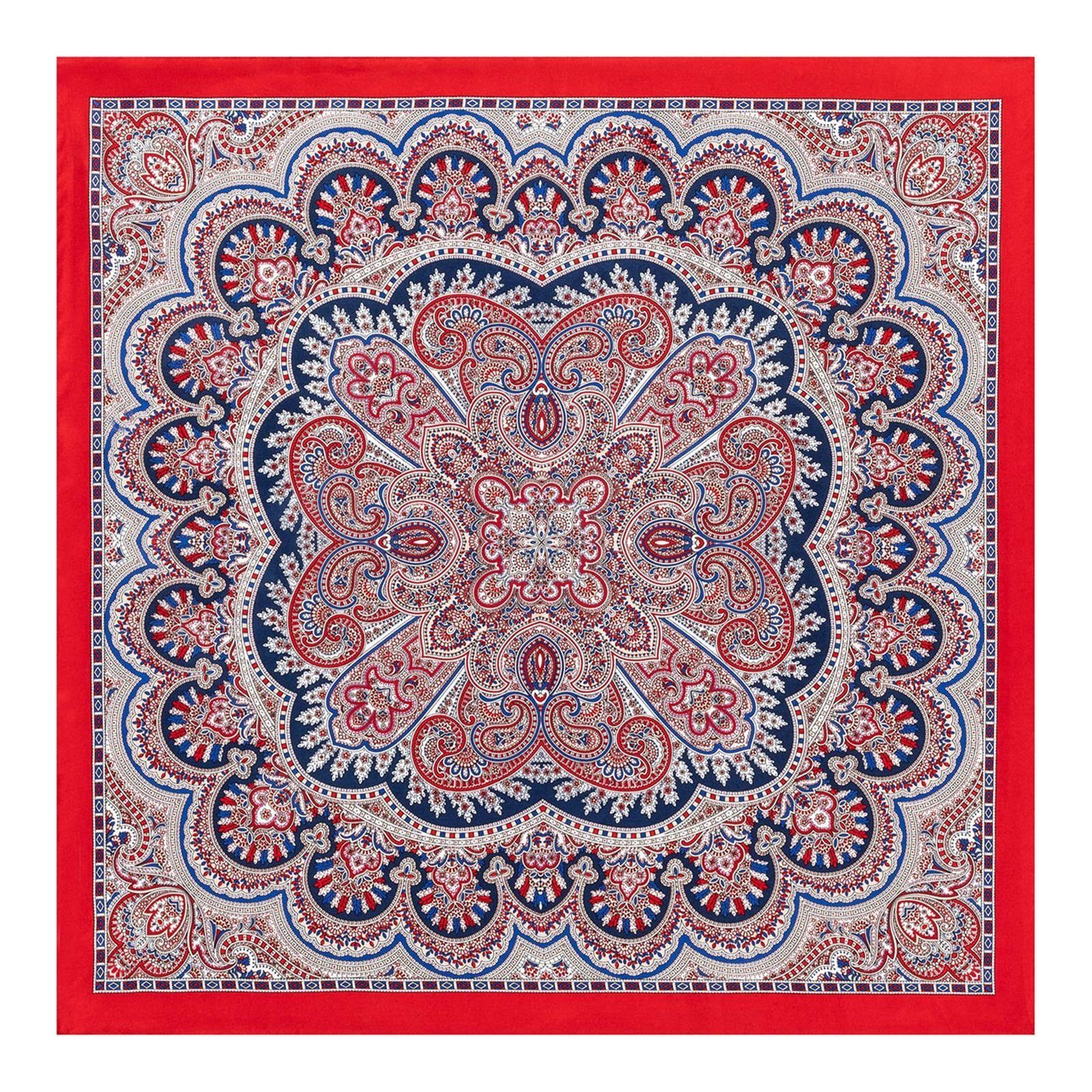 Roeckl Modetuch Young Paisley Red / Navy