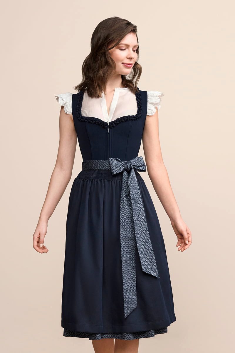 Krüger Dirndl Dirndl Anica (70cm) - marine günstig online kaufen