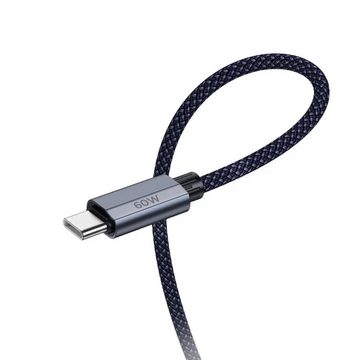 HOCO Schnellladekabel Typ C auf Typ C Ladekabel/Datenkabel 60W U134 1,2m Smartphone-Kabel