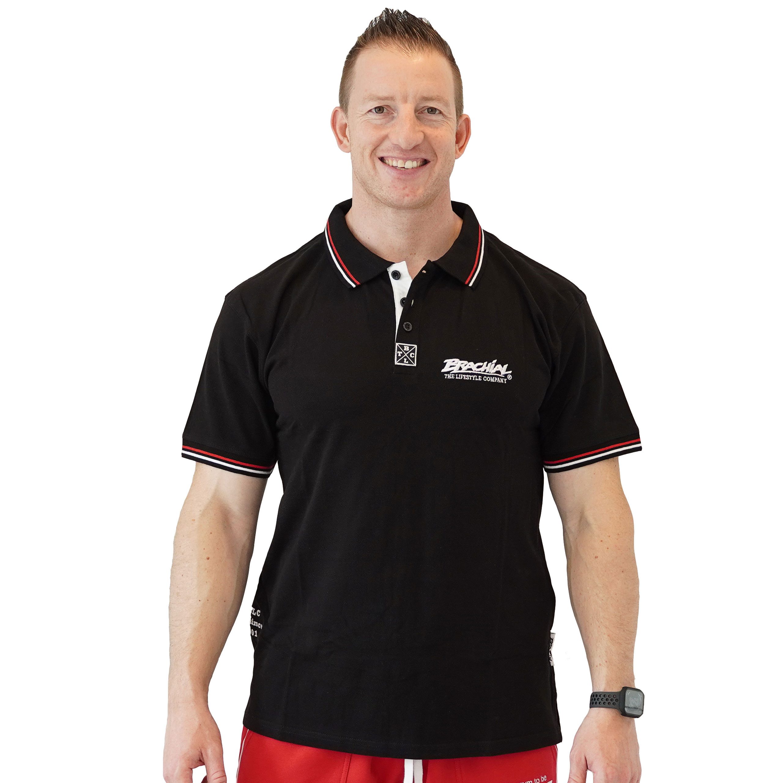 BRACHIAL THE LIFESTYLE COMPANY Poloshirt Brachial Polo-Shirt "Sunrise" schwarz
